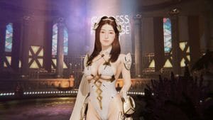 Personaje de estética anime en Rise of Eros, juego 3D que no es realista
